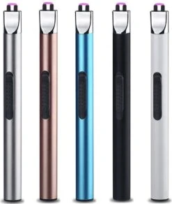 Staza - Oplaadbare Lange Elektrische Aansteker - Duurzame Plasma Aansteker - Inclusief Cadeauverpakking - BBQ - Kaarsen - Zwart -Merkloos Winkel 1015x1200