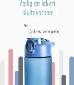 Diller Waterfles Met Rietje - Drinkfles - Handig Sluitsysteem - 750ml - Wit - Tritan & BPA-vrij -Merkloos Winkel 1044x1200 4