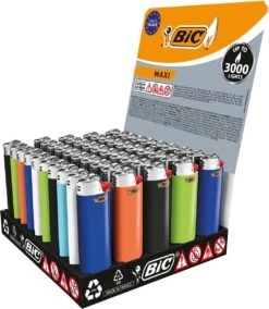 BIC Lighter Aansteker Maxi J26 Display(50stuks) -Merkloos Winkel 1045x1200