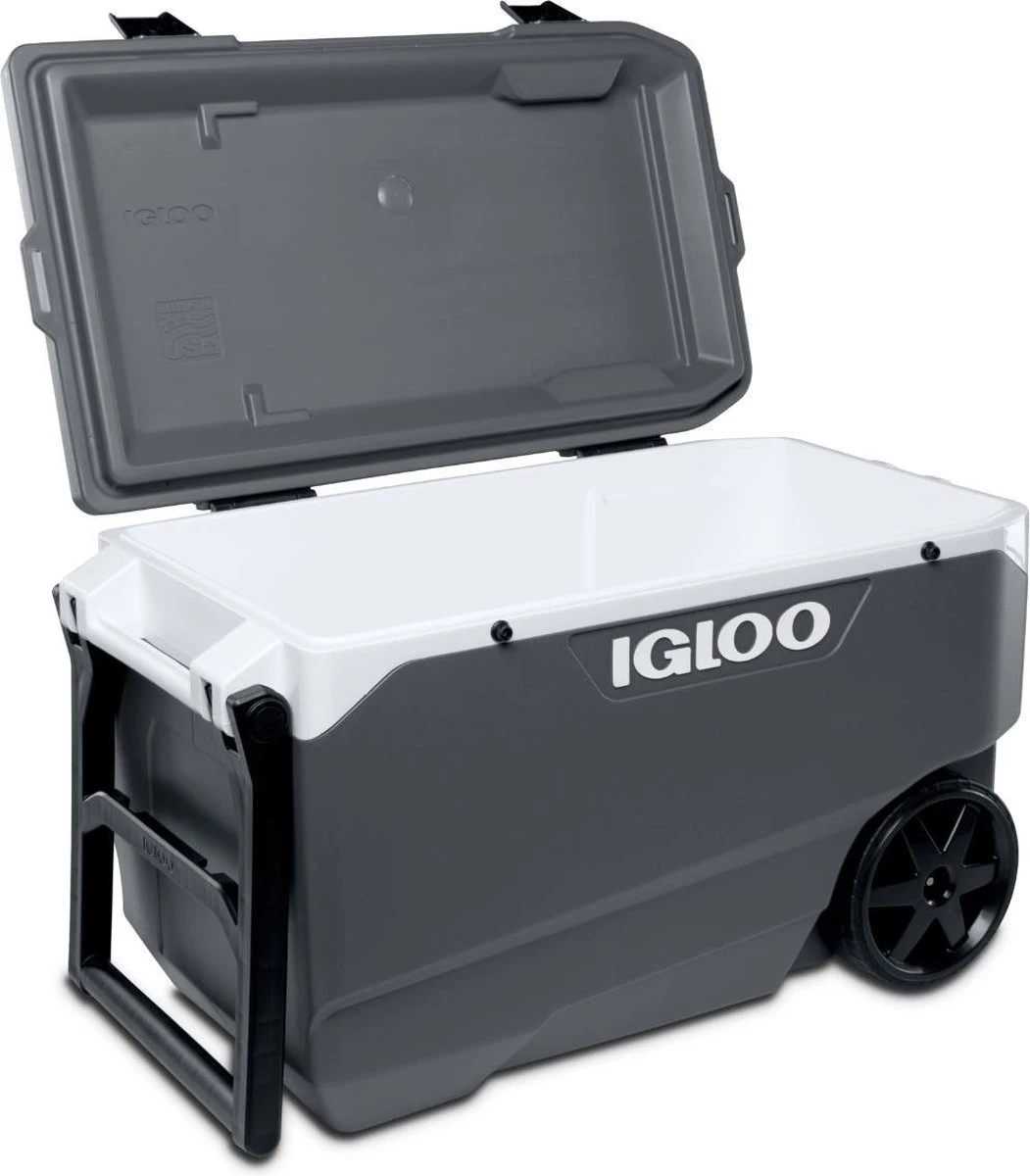 Igloo Latitude 90 Roller - Grote Koelbox Op Wielen - 85 Liter - Grijs 8 Igloo Latitude 90 Roller - Grote Koelbox Op Wielen - 85 Liter - Grijs - Afbeelding 6
