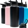Drinkfles - Onyx Black - 1 Liter - Extra Dop Met Rietje & Drinktuit - Waterfles Met Rietje - Isoleerfles - BPA Vrij - Lekvrij 2 Drinkfles - Onyx Black - 1 Liter - Extra Dop Met Rietje & Drinktuit - Waterfles Met Rietje - Isoleerfles - BPA Vrij - Lekvrij -Merkloos Winkel 1060x1200 2