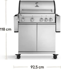 Burnhard Gas BBQ Big FRED Deluxe - 4 Branders - Incl. Keramische Infraroodbrander & Afdekhoes - Deluxe 40 Burnhard Gas BBQ Big FRED Deluxe - 4 Branders - Incl. Keramische Infraroodbrander & Afdekhoes - Deluxe -Merkloos Winkel 1063x1200 1