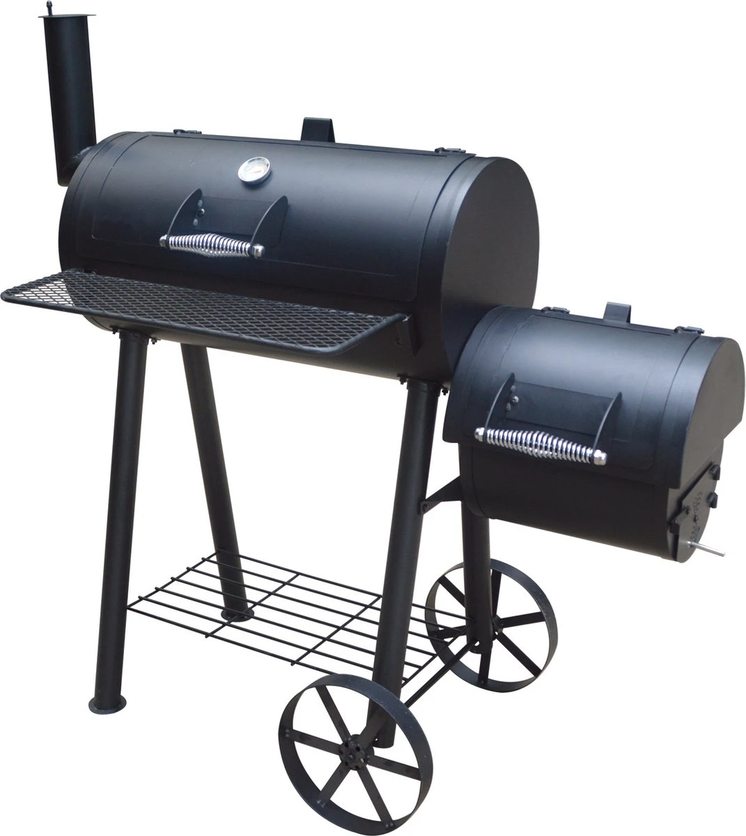 Fire Beam Houtskool Barbecue - Grilloppervlak (LxB) 35 X 66 Cm - Smoker - Zwart 3 Fire Beam Houtskool Barbecue - Grilloppervlak (LxB) 35 X 66 Cm - Smoker - Zwart