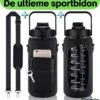 Waterfles 2 Liter + Hoes En Draagband Voor Telefoon - Sportfles - Sport Bidon - Waterfles Met Rietje - Waterkan - Gallon - Schenkfles - Bottle - Drinkfles 2 Liter -Merkloos Winkel 1121x1200 1