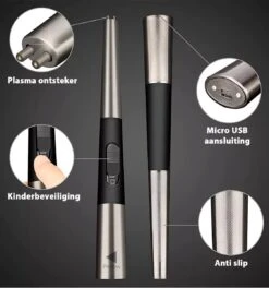Oplaadbare Lange Elektrische Aansteker - Duurzame Plasma Aansteker – Luxe Aansteker - Inclusief Cadeauverpakking - BBQ – Kaarsen - Zwart 14 Oplaadbare Lange Elektrische Aansteker - Duurzame Plasma Aansteker – Luxe Aansteker - Inclusief Cadeauverpakking - BBQ – Kaarsen - Zwart -Merkloos Winkel 1123x1200 1