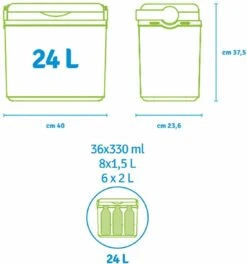 Norlander Koelbox Deluxe - 24 Liter - 40 X 23,6 X 37,5cm - Zwart -Merkloos Winkel 1124x1200 3