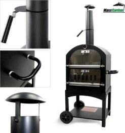 MaxxGarden Pizza Oven - Smoker Barbecue Op Hout, Houtskool Of Pellets - 45 X 65 X 158cm -Merkloos Winkel 1137x1200 2
