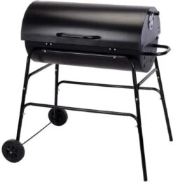 BBQ XL Houtskoolbarbecue - Cilindervorm - Grilloppervlak (LxB) 71 X 35 Cm - Zwart -Merkloos Winkel 1141x1200