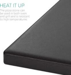 Navaris Pizzasteen XL Voor Oven En Barbecue - Rechthoekige Pizzaplaat 38 X 30 Cm - Inclusief Receptenboek - Keramisch Geglazuurd - Zwart -Merkloos Winkel 1142x1200 1