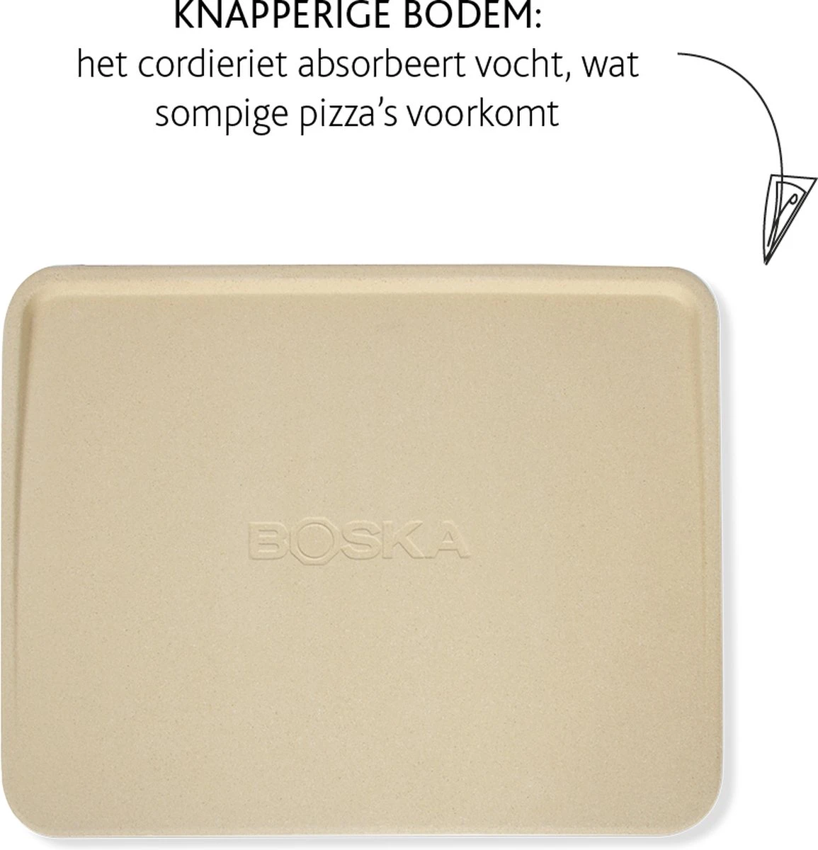 Boska Pizzasteen Deluxe Rechthoek - Voor De Oven - Knapperige Pizza's - 40x32 Cm - BBQ Accessoires 4 Boska Pizzasteen Deluxe Rechthoek - Voor De Oven - Knapperige Pizza's - 40x32 Cm - BBQ Accessoires - Afbeelding 2