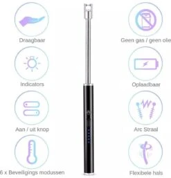 Merkloos BBQ Aansteker Oplaadbaar Met Usb Kabel - Elektrische Keuken Aansteker - Flexibele Aansteker - Zwart 14 Merkloos BBQ Aansteker Oplaadbaar Met Usb Kabel - Elektrische Keuken Aansteker - Flexibele Aansteker - Zwart -Merkloos Winkel 1155x1200