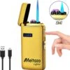 MELTAZO Elektrische Aansteker, Aansteker Gas, Electric Lighter, Gasaansteker Navulbaar, Elektronische Aansteker, Aansteker Plasma, Aansteker Vuurwerk, USB Aansteker Plasma, 2-in-1 Aansteker Voor Sigaretten Camping Kaarsen - 2023 Editie -Merkloos Winkel 1156x1200 2