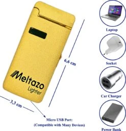 MELTAZO Elektrische Aansteker, Aansteker Gas, Electric Lighter, Gasaansteker Navulbaar, Elektronische Aansteker, Aansteker Plasma, Aansteker Vuurwerk, USB Aansteker Plasma, 2-in-1 Aansteker Voor Sigaretten Camping Kaarsen - 2023 Editie -Merkloos Winkel 1158x1200 1