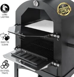 MaxxGarden Pizza Oven - Smoker Barbecue Op Hout, Houtskool Of Pellets - 45 X 65 X 158cm -Merkloos Winkel 1162x1200 1