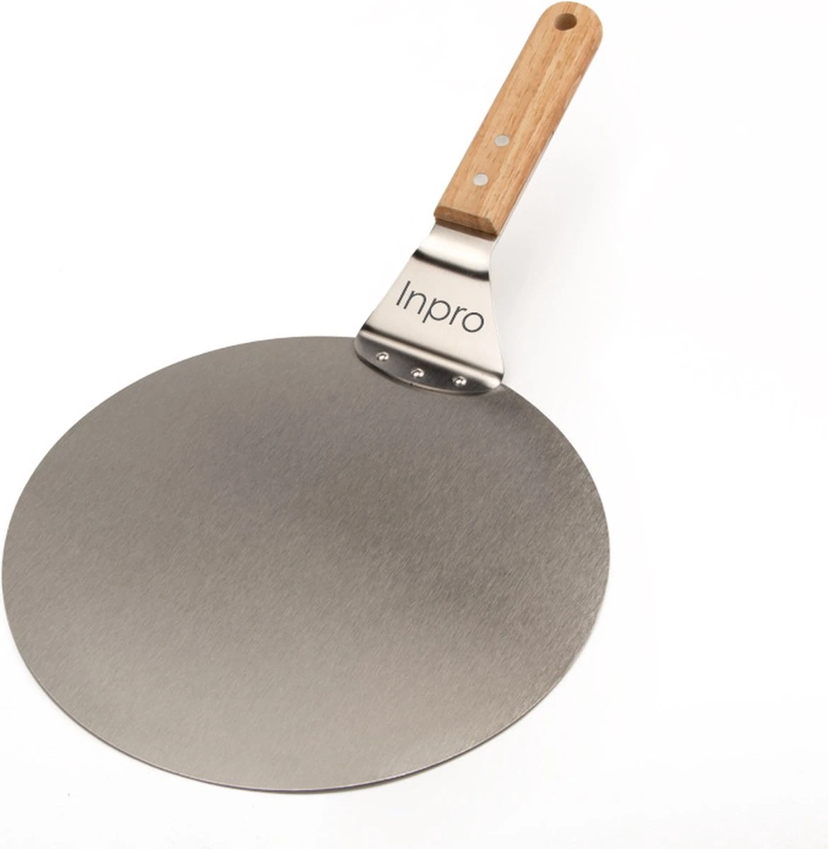Inpro Pizzaschep RVS - Rond - Voor BBQ En Oven - Pizzaspatel - Taartschep - Houten Handvat - BBQ Gereedschap - Keukengerei - 30 Cm Diameter - Spatel 3 Inpro Pizzaschep RVS - Rond - Voor BBQ En Oven - Pizzaspatel - Taartschep - Houten Handvat - BBQ Gereedschap - Keukengerei - 30 Cm Diameter - Spatel