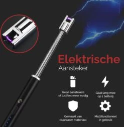 Dailygoods® Elektrische Aansteker - Plasma Aansteker - Oplaadbaar - Gift Set - Zwart -Merkloos Winkel 1172x1200