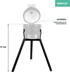 VONROC Kamado Onderstel – Prettige Werkhoogte Van 75cm - Universeel Voor 13 Inch Kamado Barbecues 7 VONROC Kamado Onderstel – Prettige Werkhoogte Van 75cm - Universeel Voor 13 Inch Kamado Barbecues -Merkloos Winkel 1178x1200 5