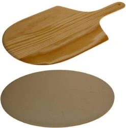 Merkloos Excellent Houseware Pizza-baksteen - Met Pizza-schep -Merkloos Winkel 1179x1200 2