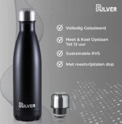 Pulver - Luxe RVS Thermosbeker / Drinkfles – BPA Vrij – 500 Ml - Waterfles Met Rietje – Drinkfles – Dubbele Isolatie - Kinderen & Volwassenen - Zwart 11 Pulver - Luxe RVS Thermosbeker / Drinkfles – BPA Vrij – 500 Ml - Waterfles Met Rietje – Drinkfles – Dubbele Isolatie - Kinderen & Volwassenen - Zwart -Merkloos Winkel 1179x1200 5