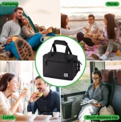 Brisby 4 Laags Geïsoleerde Koeltas - Lunchtas 12 Liter - Extra Ruimte Uitvouwbaar- Zwart 13 Brisby 4 Laags Geïsoleerde Koeltas - Lunchtas 12 Liter - Extra Ruimte Uitvouwbaar- Zwart -Merkloos Winkel 1197x1200 11
