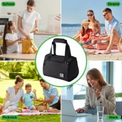 Brisby 4 Laags Geïsoleerde Koeltas - Lunchtas 10 Liter - Zwart -Merkloos Winkel 1197x1200 19