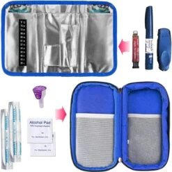 YOUSHARES Insuline Koeltas Diabetici Tas - Medicijnen Diabetici Geïsoleerde Draagbare Koeltas Voor Insuline Pen En Diabetes Koeltas Met 2 Koelaccu's (blauw) 9 YOUSHARES Insuline Koeltas Diabetici Tas - Medicijnen Diabetici Geïsoleerde Draagbare Koeltas Voor Insuline Pen En Diabetes Koeltas Met 2 Koelaccu's (blauw) -Merkloos Winkel 1197x1200 20