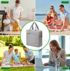 Brisby 4 Laags Geïsoleerde Koeltas - Lunchtas 7 Liter - Lichtgrijs 12 Brisby 4 Laags Geïsoleerde Koeltas - Lunchtas 7 Liter - Lichtgrijs -Merkloos Winkel 1197x1200 23
