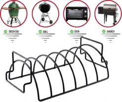 Rednas Sparerib Rek Bbq - Incl. Bakkwast - Bbq Rek - Bbq Accessoires - Rib Rack - Kiphouder - Bbq Gereedschap -Merkloos Winkel 1200x1000 3