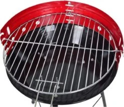 Houtskoolbarbecue Ø33 Cm | Verstelbare Grill BBQ | Halfopen | Zwart / Rood -Merkloos Winkel 1200x1028