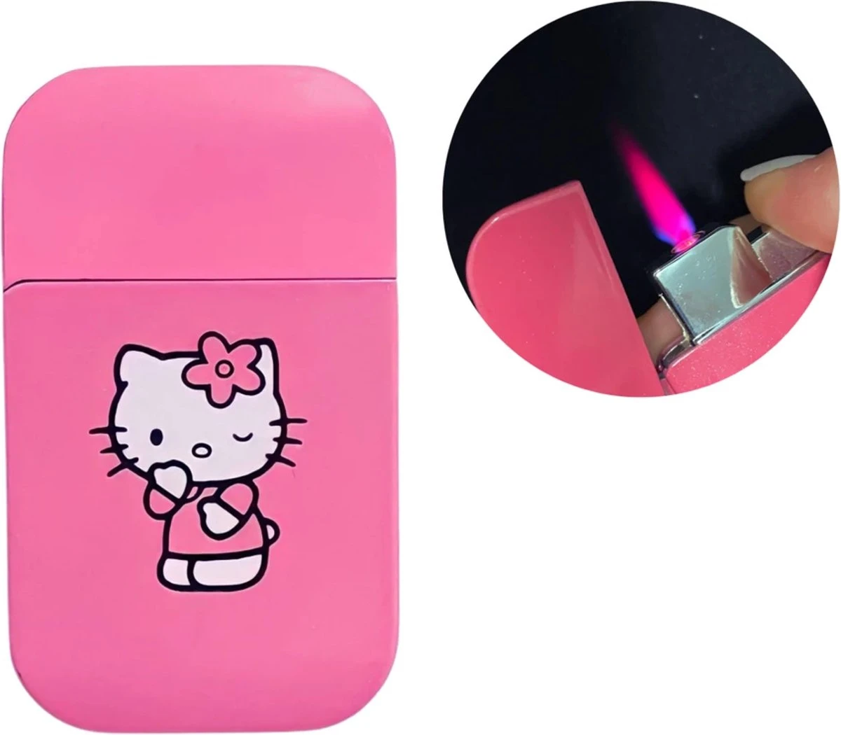 Merkloos Hello Kitty Aansteker - Roze Vlam 3 Merkloos Hello Kitty Aansteker - Roze Vlam