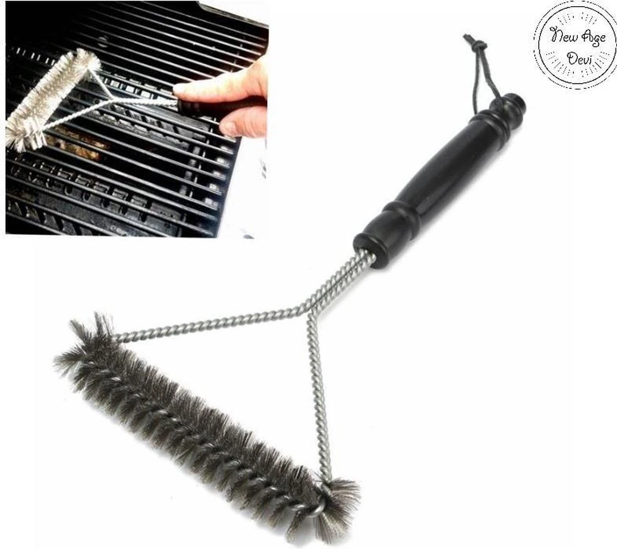 Duurzame RVS BBQ Borstel | BBQ Reiniger | Barbecue Borstel | BBQ Brush | BBQ Schoonmaakborstel | BBQ | Reinigingsborstel | Rooster Reiniger | Staalborstel | Extra Sterk | New Age Devi 3 Duurzame RVS BBQ Borstel | BBQ Reiniger | Barbecue Borstel | BBQ Brush | BBQ Schoonmaakborstel | BBQ | Reinigingsborstel | Rooster Reiniger | Staalborstel | Extra Sterk | New Age Devi