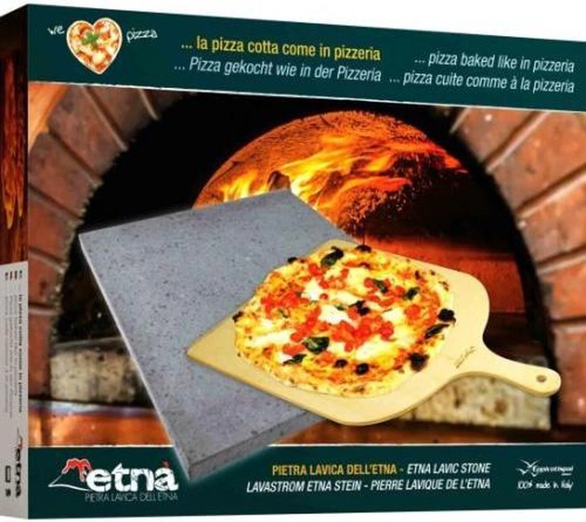 ETNA Pizza Set - Grote Pizzasteen & GRATIS Pizzaschep - 30 Cm X 38 Cm - Echt Italiaanse Pizzasteen - Broodbaksteen - BBQ Pizzasteen - Gemaakt Van Lavasteen Uit De Etna - Non-stick - Eppicotispai 3 ETNA Pizza Set - Grote Pizzasteen & GRATIS Pizzaschep - 30 Cm X 38 Cm - Echt Italiaanse Pizzasteen - Broodbaksteen - BBQ Pizzasteen - Gemaakt Van Lavasteen Uit De Etna - Non-stick - Eppicotispai