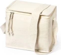 Merkloos Koeltas - Lunchtas - Koeltasje Lunch - Koelelementen - Isolatie - Volwassenen - Dames - Heren - 17 X 22 Cm - Katoen - Gebroken Wit -Merkloos Winkel 1200x1100 2