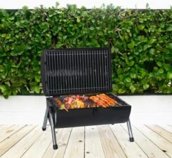 MaxxGarden BBQ - Houtskool Barbecue - Smoker Barbecue - Grilloppervlak (LxB) 38 X 52 Cm - Met Dubbel Grill Vlak - Zwart -Merkloos Winkel 1200x1105 2