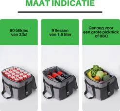 Packaway 4 Laags Geïsoleerde Koeltas - Lunchtas 30 Liter - Grijs -Merkloos Winkel 1200x1106 3