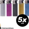 Pyroshopping Diamond Lighters – Set Van 5 Stuks – Navulbare Stormaanstekers - Windproof Gasaanstekers -Merkloos Winkel 1200x1114 1