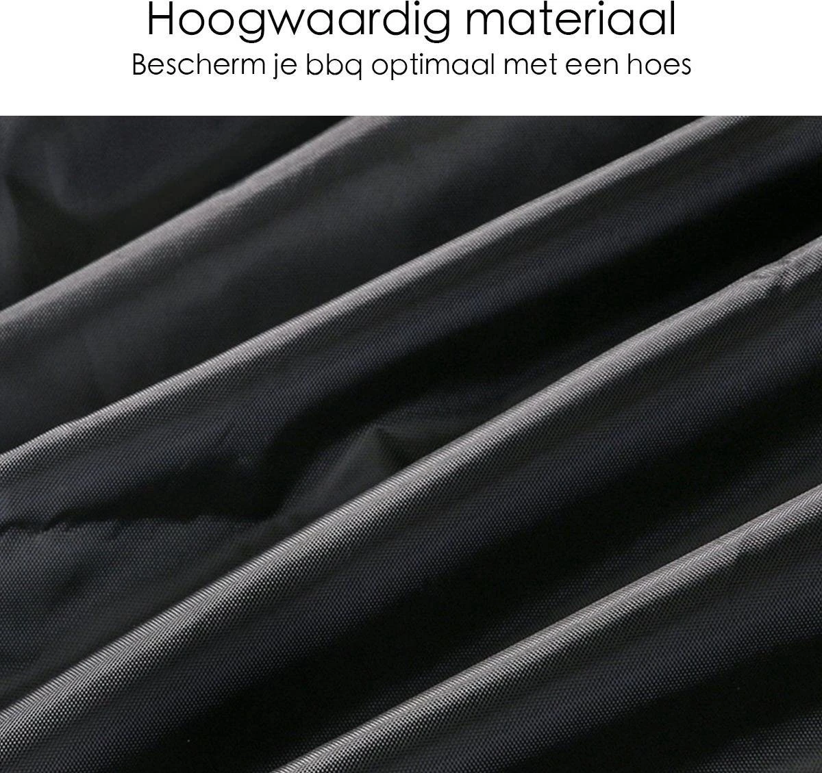 BBQ Beschermhoes - Voor Kamado - Universeel - Tot 23 Inch - Zwart 4 BBQ Beschermhoes - Voor Kamado - Universeel - Tot 23 Inch - Zwart - Afbeelding 2