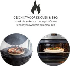 Boska Pizzasteen Deluxe - Voor Oven & BBQ - Knapperige Pizza's - Ø 29.5 Cm - BBQ Accessoires -Merkloos Winkel 1200x1131 1