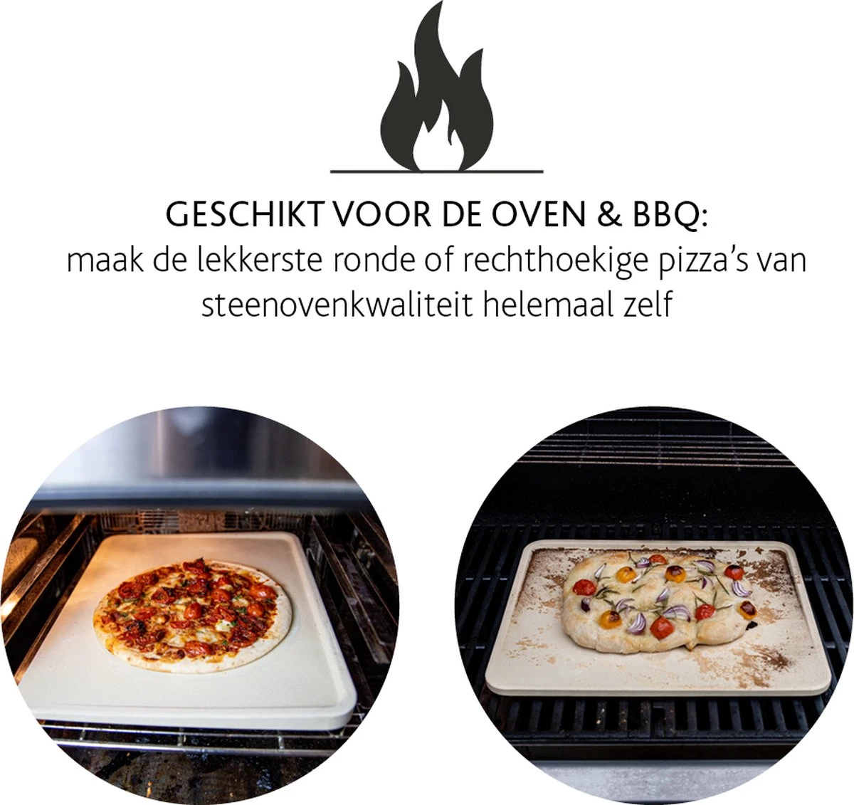 Boska Pizzasteen Deluxe Rechthoek - Voor De Oven - Knapperige Pizza's - 40x32 Cm - BBQ Accessoires 8 Boska Pizzasteen Deluxe Rechthoek - Voor De Oven - Knapperige Pizza's - 40x32 Cm - BBQ Accessoires - Afbeelding 6