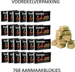 Samba Aanmaakblokjes Bruin á 24 X 32 Stuks - Omdoos Is 768 Aanmaakblokjes -Merkloos Winkel 1200x1148 2