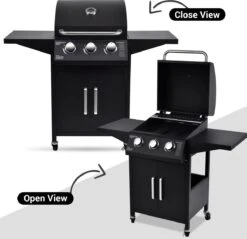 MaxxGarden Gas Barbecue - 3 Branders - Incl. Gratis BBQ Set -Merkloos Winkel 1200x1160