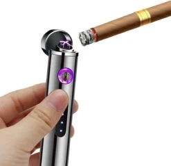 Allkinds Oplaadbare Elektrische Aansteker - USB Plasma Aansteker - Duurzaam - Windbestendig - Zwart -Merkloos Winkel 1200x1161 1