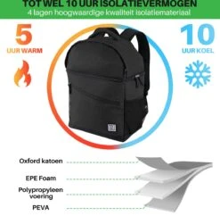 Brisby 4 Laags Geïsoleerde Koeltas Rugzak - 25 Liter - Met Handige Vakken Voor Bestek En Essentials - Waterafstotend Materiaal - Zwart 20 Brisby 4 Laags Geïsoleerde Koeltas Rugzak - 25 Liter - Met Handige Vakken Voor Bestek En Essentials - Waterafstotend Materiaal - Zwart -Merkloos Winkel 1200x1178 7