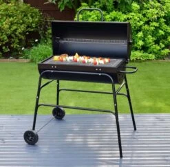 BBQ XL Houtskoolbarbecue - Cilindervorm - Grilloppervlak (LxB) 71 X 35 Cm - Zwart -Merkloos Winkel 1200x1182