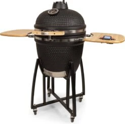Patton - Kamado 21" - Premium Black - Keramische Barbecue - Incl. Bluetooth Kerntemperatuurmeter - LED Verlichting - Large - Compleet - Zwart -Merkloos Winkel 1200x1184