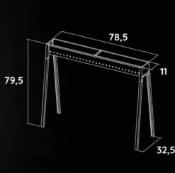 Spiedini Saté-bbq Bali 80 - Saté Houtskoolbarbecue Met Horizontaal Rooster - 80 Cm Lang, 11 Cm Breed - Materiaal: Gealuminiseerd Ijzer -Merkloos Winkel 1200x1185