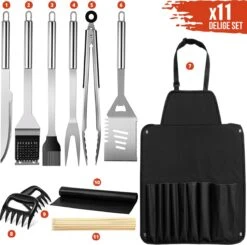 Squago BBQ Accesoires XXL Set Met Schort - Gereedschap - Gereedschapset Tang Borstel Mat -Merkloos Winkel 1200x1189 3