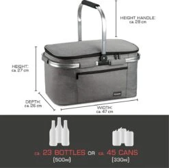Bomoe Koeltas Picknickmand Opvouwbaar IceBreezer K47 - 47x27x26 Cm - 32 Liter- Perfect Voor Barbecues Of Boodschappen -Merkloos Winkel 1200x1189 6