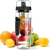 Merkloos Waterfles Met Fruit Infuser - 900ml- 100% BPA Vrij - Zwart - Sportfles - Detox Waterfles-Waterfles Met Fruit Filter -Merkloos Winkel 1200x1190 8