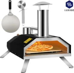 Vevor® Pizza Oven - Professionele Pizza Oven - Buitenkeuken - Pizza Gourmet - Barbecue - RVS - Tot 600°C - Met Draagtas -Merkloos Winkel 1200x1191 2